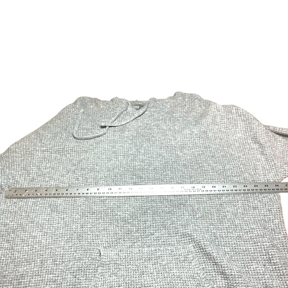 NATURAL REFLECTIONS Cotton Blend Waffle Knit Long Sleeve Hooded Sweatshirt Sz XL - Picture 5 of 8